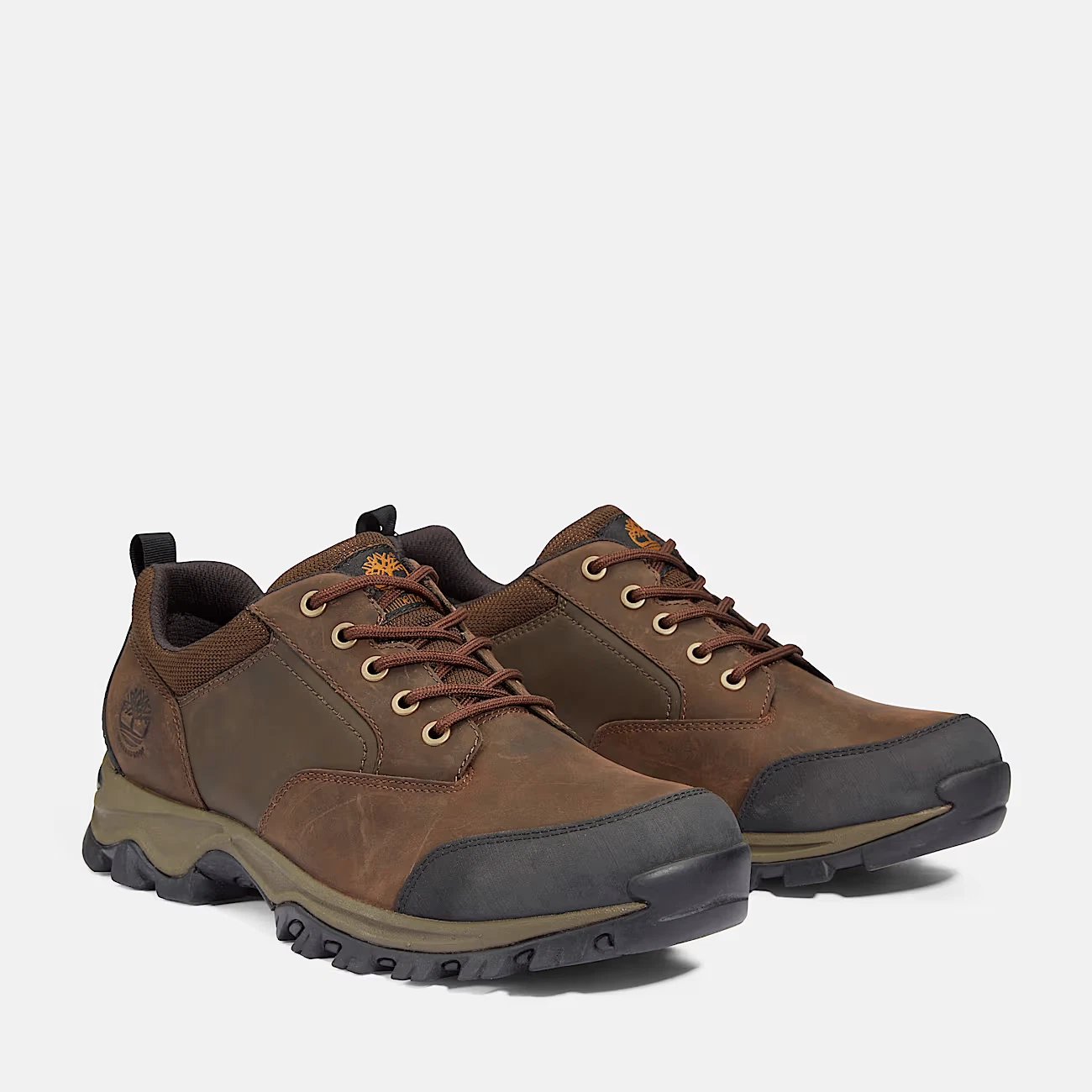 Timberland Men's Comfort Premium Leather Waterproof Low Hiker Boots Shoes Brown