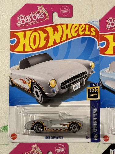 HOT WHEELS POP BARBIE MONSTER TRUCK KEN’S FLAMES BLUE CORVETTE HUMMER 5 CAR LOT - Bild 9 von 20