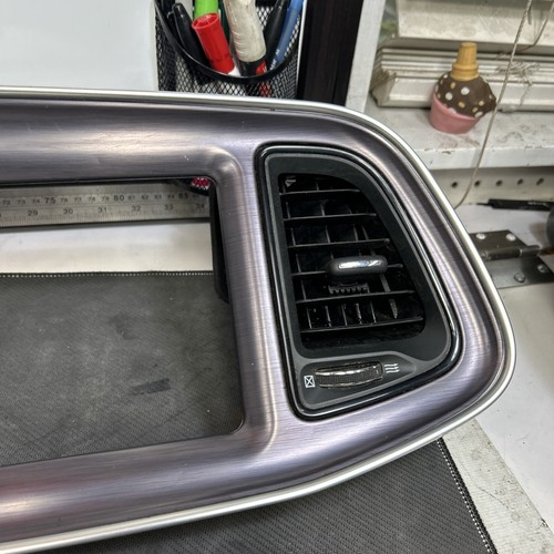 21 Dodge Challenger dash trim radio climate control cluster bezel surround vents - Picture 7 of 14
