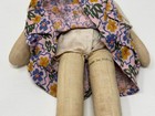 Antique Polish/German/Hungarian Folk Doll 1930/40's Painted Face, Cloth Hands — photo 3