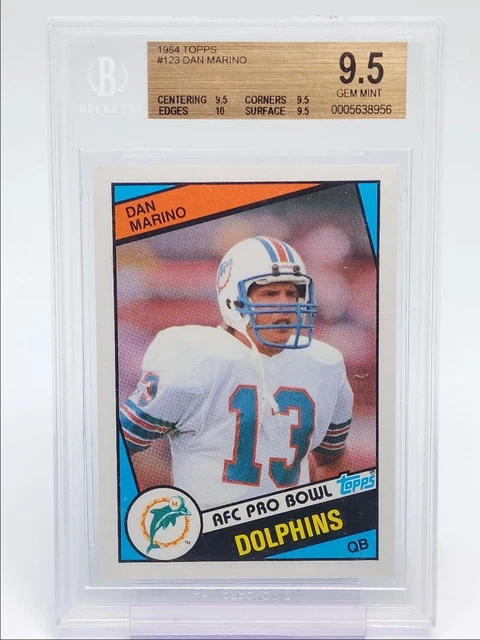 Dan Marino 1984 Topps Rookie AFC Pro Bowl #123 BGS 9.5 Q5580
