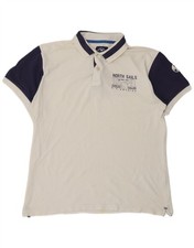 Polo uomo NORTH SAILS 2XL bianco colorblock cotone BL24