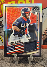 2026 Panini Stars & Stripes USA Baseball Lucas Moore #USA-LM Prizm Relic
