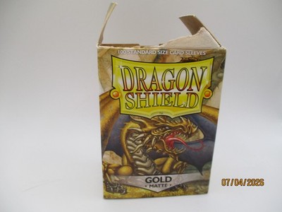 DRAGONSHIELD CARD SLEEVES GOLD  STABDARD SIZE MATTE