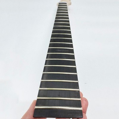 25.5 Inch Scale Length 22-Fret Electric Guitar Neck, Maple with Ebony Fretboard,
