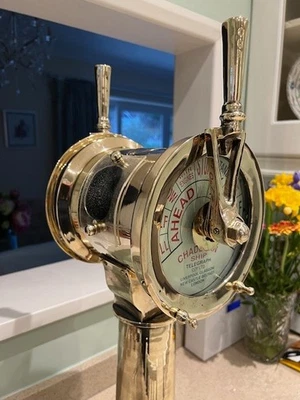 Vintage Ships Telegraph. Light Brass. Boat Yacht Maritime - Image 1 of 4