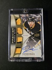 Jonathan Gruden - 2023-24 Upper Deck Premier Rookie Quad Patch Auto /15