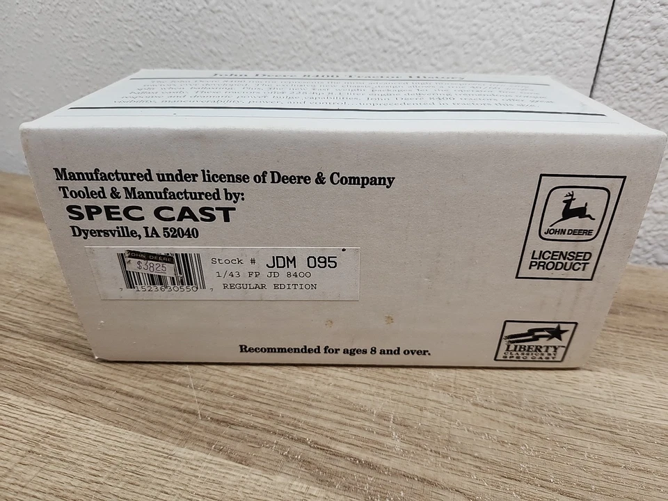 1/43 Pewter John Deere 8400 Regular Edition - Image 3 of 4