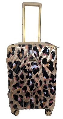 Marcy McKenna Hard Side 22'' Spinner Luggage Hamptons Collection Modern Leopard