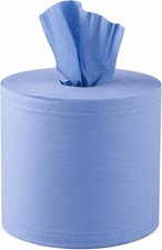 Large Blue Roll Centrefeed Paper Towel, 2-Ply Strong & Absorbent, 150m