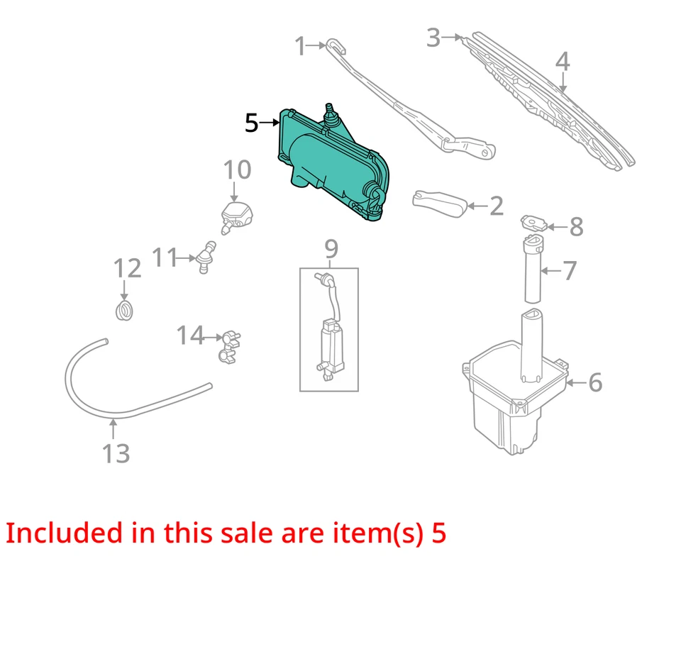 Jaguar XJ8 2001 motor limpiaparabrisas delantero fabricante de equipos originales 77 k millas - LKQ369689230 Foto 4 de 4
