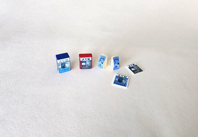 N scale ATM Machines 6 pcs finished N gauge model train detail item ''NEAT''