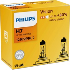 2x PHILIPS Vision +30% H7 12V/55W für SMART CROSSBLADE 450 FORFOUR 454 453