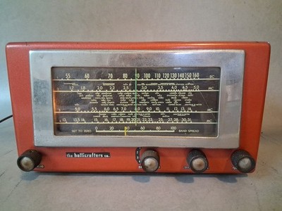 Vintage The Hallicrafters Co. Red Radio 5R10A 6Tube SUPERHETERODYNE With 4 Bands