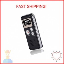 Digital Voice Recorder 16GB Voice Recorder with Playback for Lectures - USB Rech