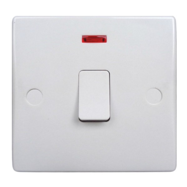 Schneider GU2011 Ultimate Slimline 20A DP Switch with Neon