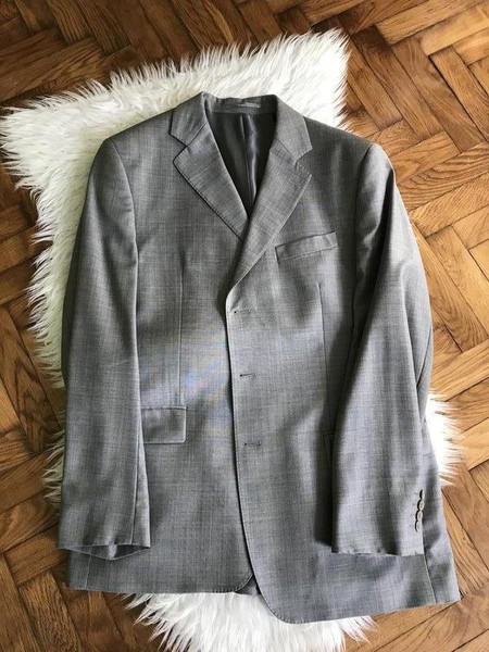 Men Ermenegildo Zegna Suit Grey 42 / XL / 50