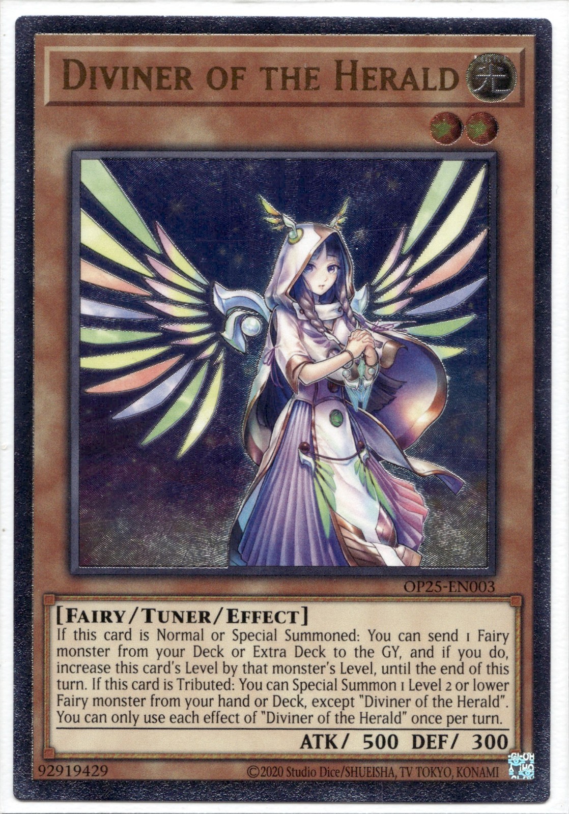 Yu-Gi-Oh! Diviner of Herald UTR Ultimate Rare OP25-EN003