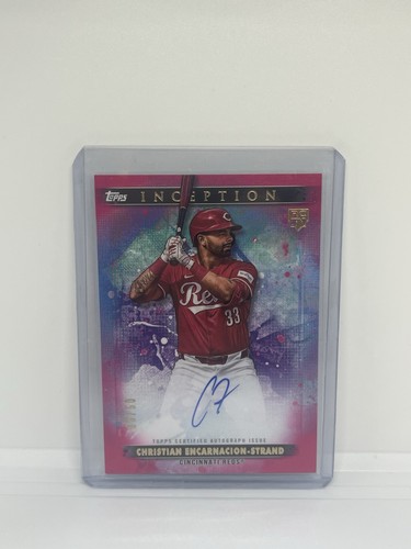 2024 Topps Inception Christian Encarnacion-Strand Rookies Auto Red RC /50