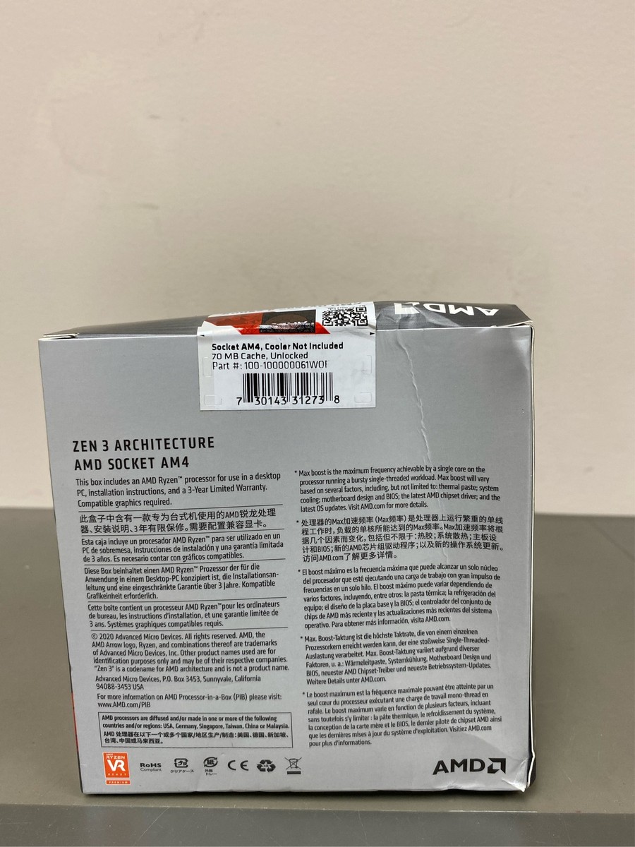 AMD Ryzen™ 9 5900X 12-core/24-thread Desktop Processor 4 | eBay
