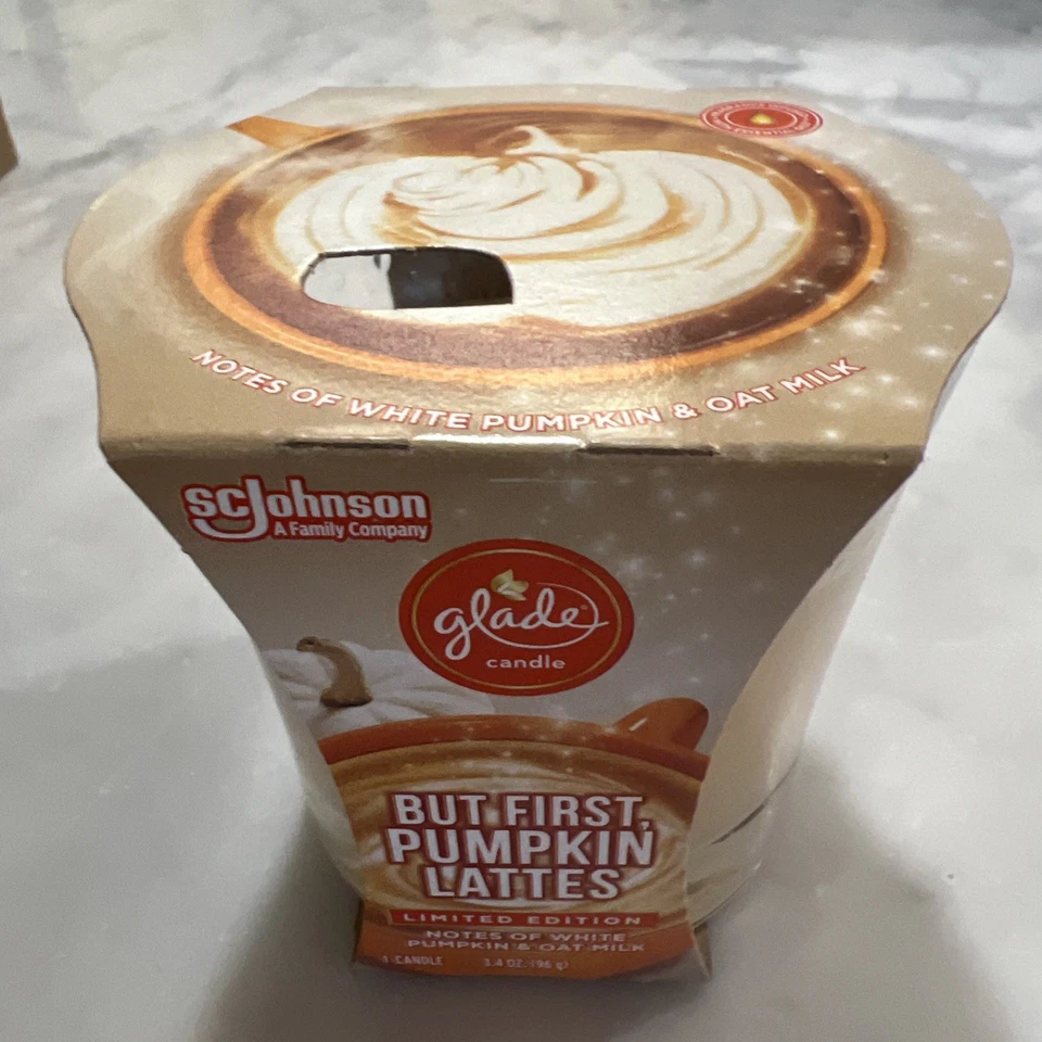 Glade But First, Pumpkin Lattes Candles 3.4 oz. Each Case Of 6 New - Image 2 of 4
