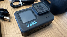 GoPro HERO10 Black Action Camera Bundle Case Batteries Dual Charger Mounts