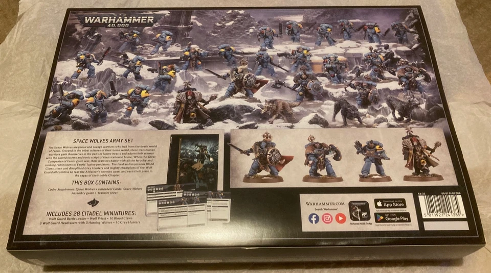 Warhammer 40k Space Wolves Army Set - New. Sealed - Image 2 of 3