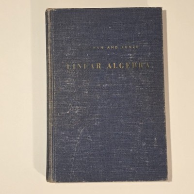 Linear Algebra Hoffman Kunze 1965 Prentice Hall India Classic Math Textbook 