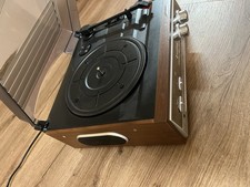 Soundmaster Plattenspieler Radio System FM Holzdesign voll funktionsfähig