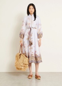 zimmermann celestial ruched midi dress Sale on Zimmermann Celestial Ruched Midi Dress