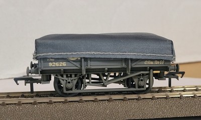 Bachmann Branch Line 33-088A GWR 5 Plank China Clay Wagon W/Cover Weathered NIB