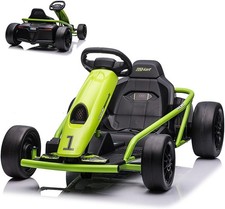 24V Kids Electric Go Kart with Dual 300W Motors, 9Ah Battery  175LBS Capacity