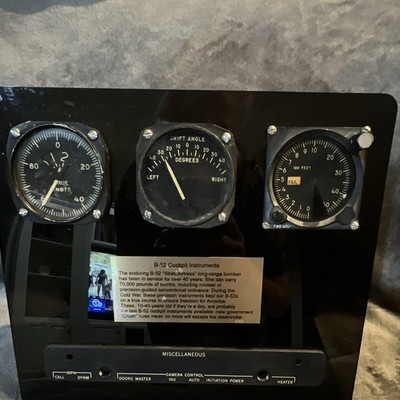Vintage B-52 Cockpit Instruments