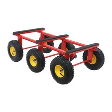 All Terrain Dolly 1200lb Capacity 35x18 Inch With 6x10 Pneumatic Wheels Red All Terrain Dolly 1200lb Capacity 35x18 Inch With 6x10 Pneumatic Wheels Red