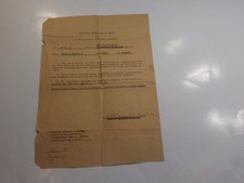 WW2 Document Free Of Vermin Communicable Diseases 101st Signal Battalion WWII