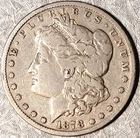 1878-CC Morgan Silver Dollar  -  Looks VG/F -  UNIMPOSSIBLE FIND!