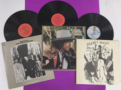 3x Bob Dylan LPs: John Wesley Harding/Desire/Planet Waves  M- Vinyl