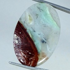 18.00Cts Natural Aqua Chalcedony Oval Cabochon Gemstone 20X30X4MM