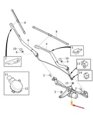 Volvo V90 Cross Country Front Wiper Motor Rhd 32378429 Nouveau authentique