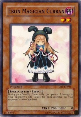 Ebon Magician Curran - CRV-EN031 - Common - 1st Edition - Damaged