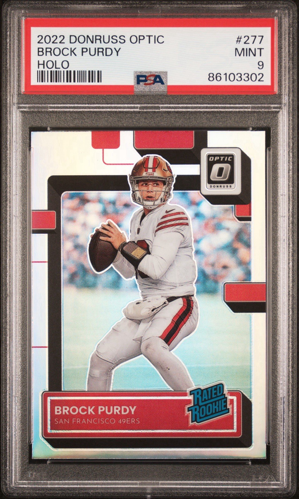 Brock Purdy Panini Donruss Optic #277 Holo