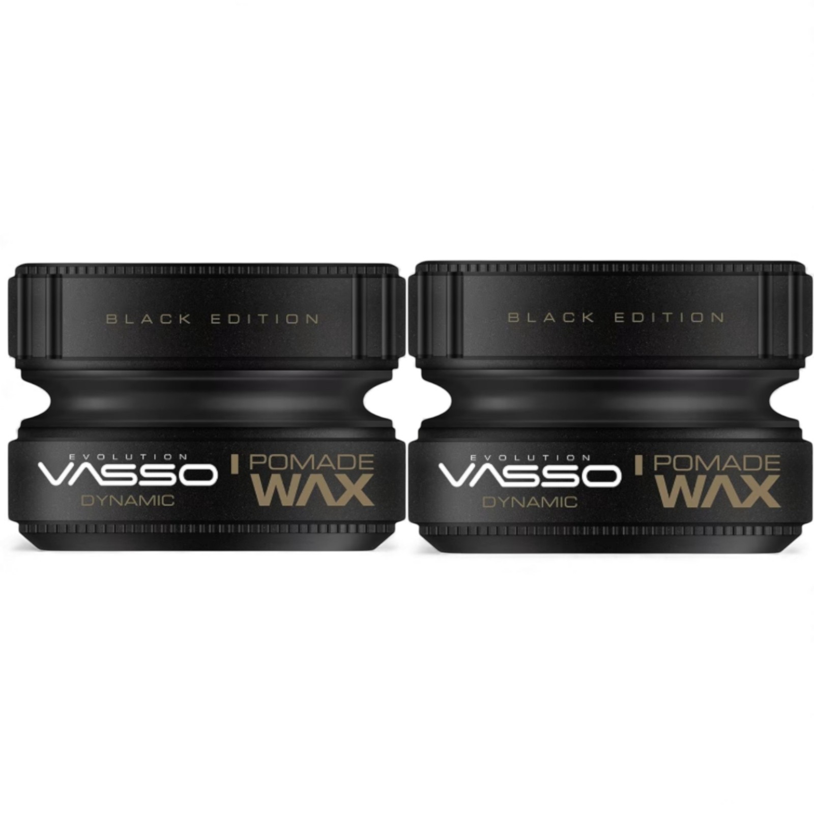Vasso Black Edition Pomade Wax 150ml - Dynamic Strong Hold & Shine 150 ml 3 PCS - Image 3