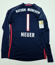 FC Bayern 2016/17 Neuer Torwart Trikot GK Bundesliga 25 Vintage S