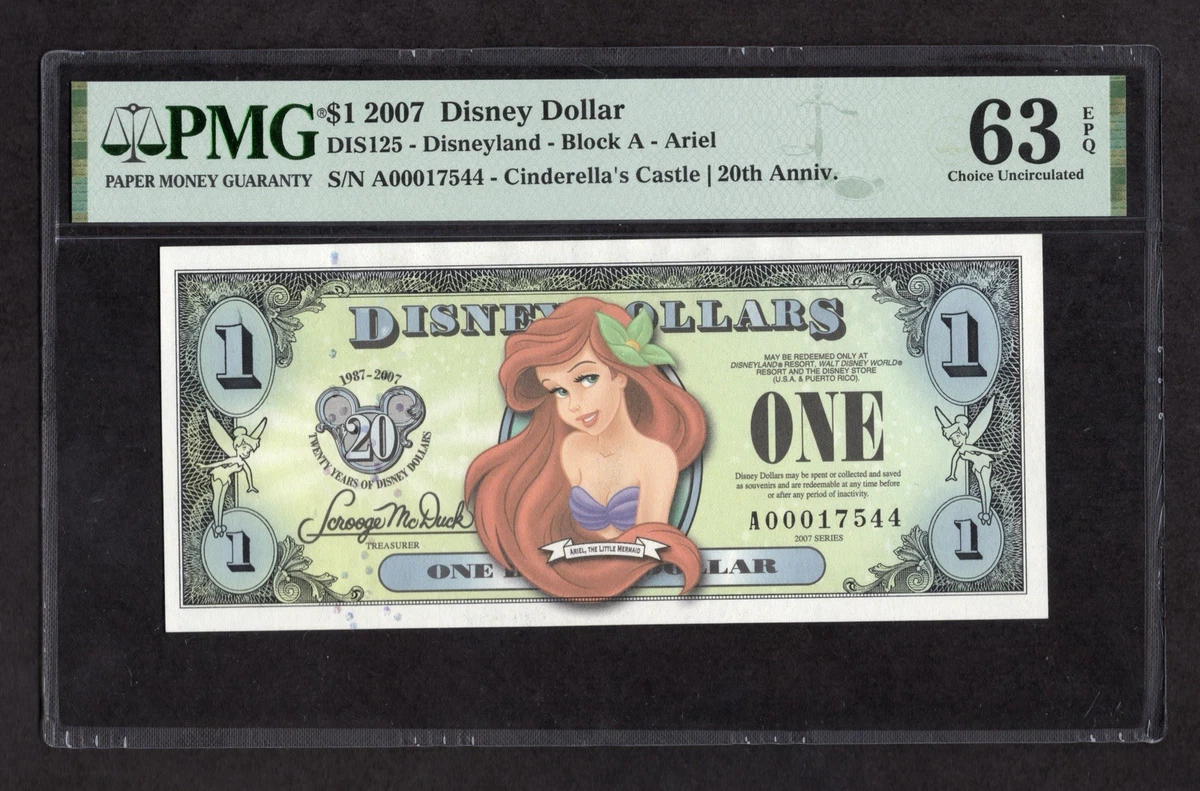 Ariel Disney Dollars (1968-Now) for sale | eBay