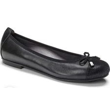 Vionic Shoes Women's Sz 8 Minna Ballet Flat Black EUC Designer