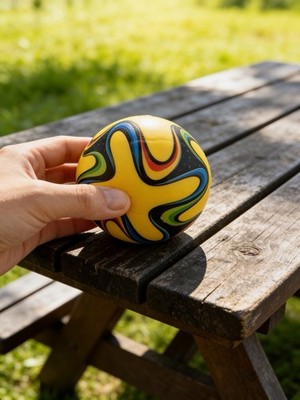 Wacky Tracks Puzzle Ball Fidget Toy Yellow Twist Brain Teaser 3  Sphere