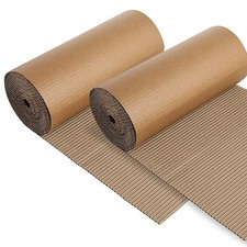 Corrugated Cardboard Roll 2 Rolls 12x197 Inch Single Face B Flute Shipping Co...