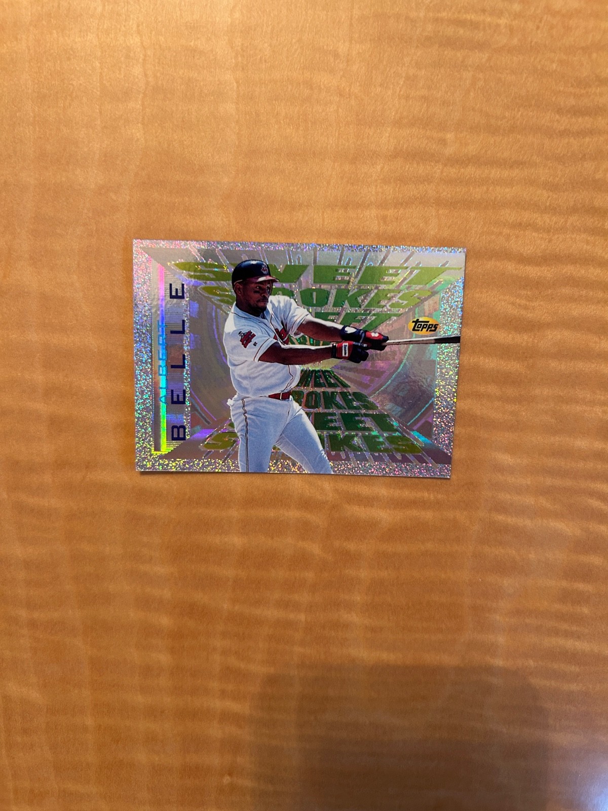 1997 TOPPS SWEET STROKES #SS3 ALBERT BELLE!! MINT REFRACTOR!! $1 SHIPPING!!