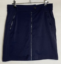Calvin Klein Golf Women’s Skort Skirt Shorts UK 10 Navy Blue Lined Zip To Widen 