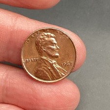 1967 Lincoln Penny No Mint Mark